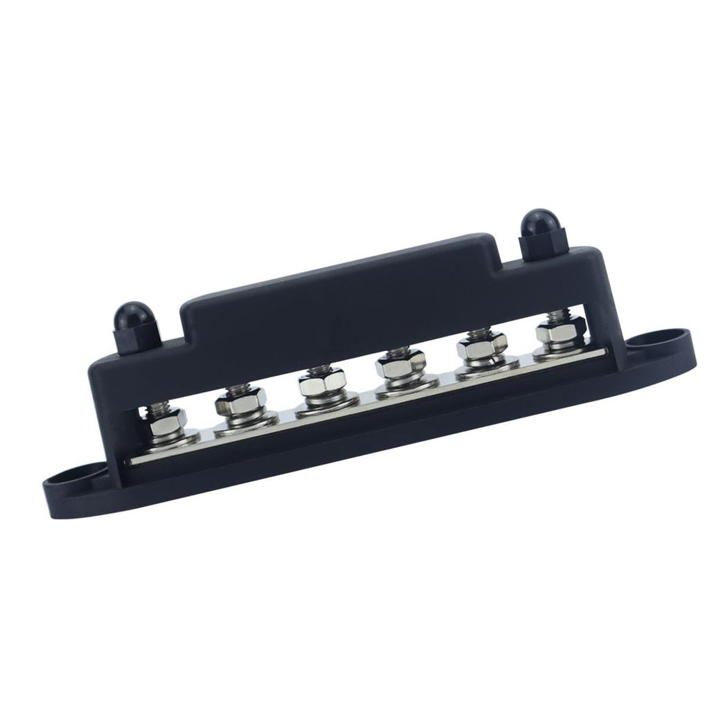 6 Post Power Distribution Block Terminal Screw Busbar High Current Wiring Stud Battery Junction Block for Marine Vehicle