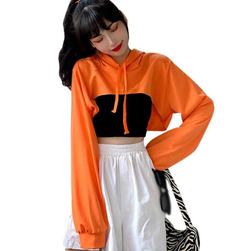 Camiseta de Mujer Color Sólido Irregular Ombligo con Capucha Expuesto  Casual Manga Larga Camiseta Sudaderas Con capucha Jerseys Para Mujeres  comprar a buen precio — entrega gratuita, reseñas reales con fotos — Joom