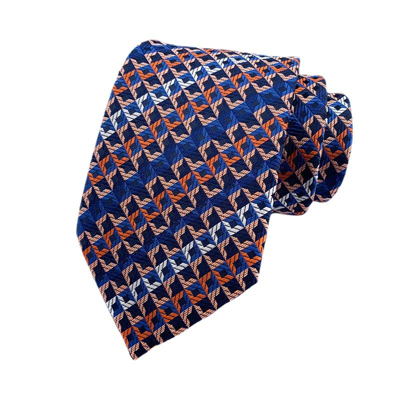 Cozy Up Módní pruhovaná pánská kostkovaná květinová kravata PaisleyTies na svatbu