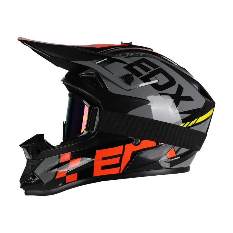 Full Face Off-Road Motorcycle Helmet ABS Material DOT Certified Adult Trail Dirt Bike Riding