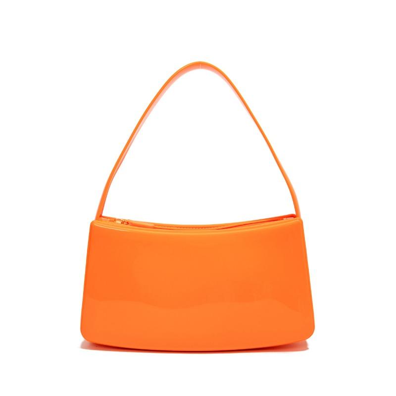 Summer New Fashion Hand Bag Underarm Jelly Bag Women's Baguette Bag Bright Color Versatile Trend Handbag