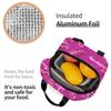 Pink Dinosaur Fossils Unearthed Insulated Lunch Bag for Women Office Cooler Thermal Food Box Tote Portable Lunch Boxes Container