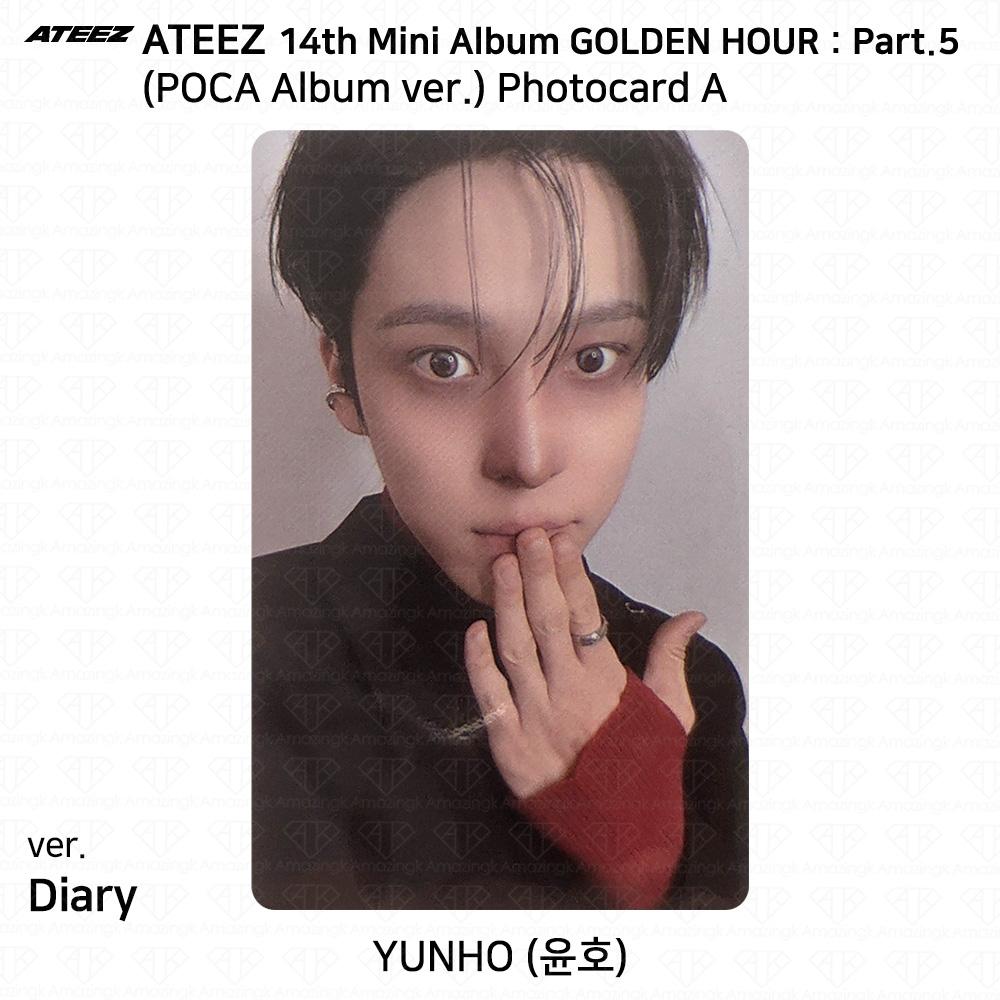 ATEEZ 14° Mini Album Golden Hour Parte.5 Album POCA ver. Photocard DIARY VER