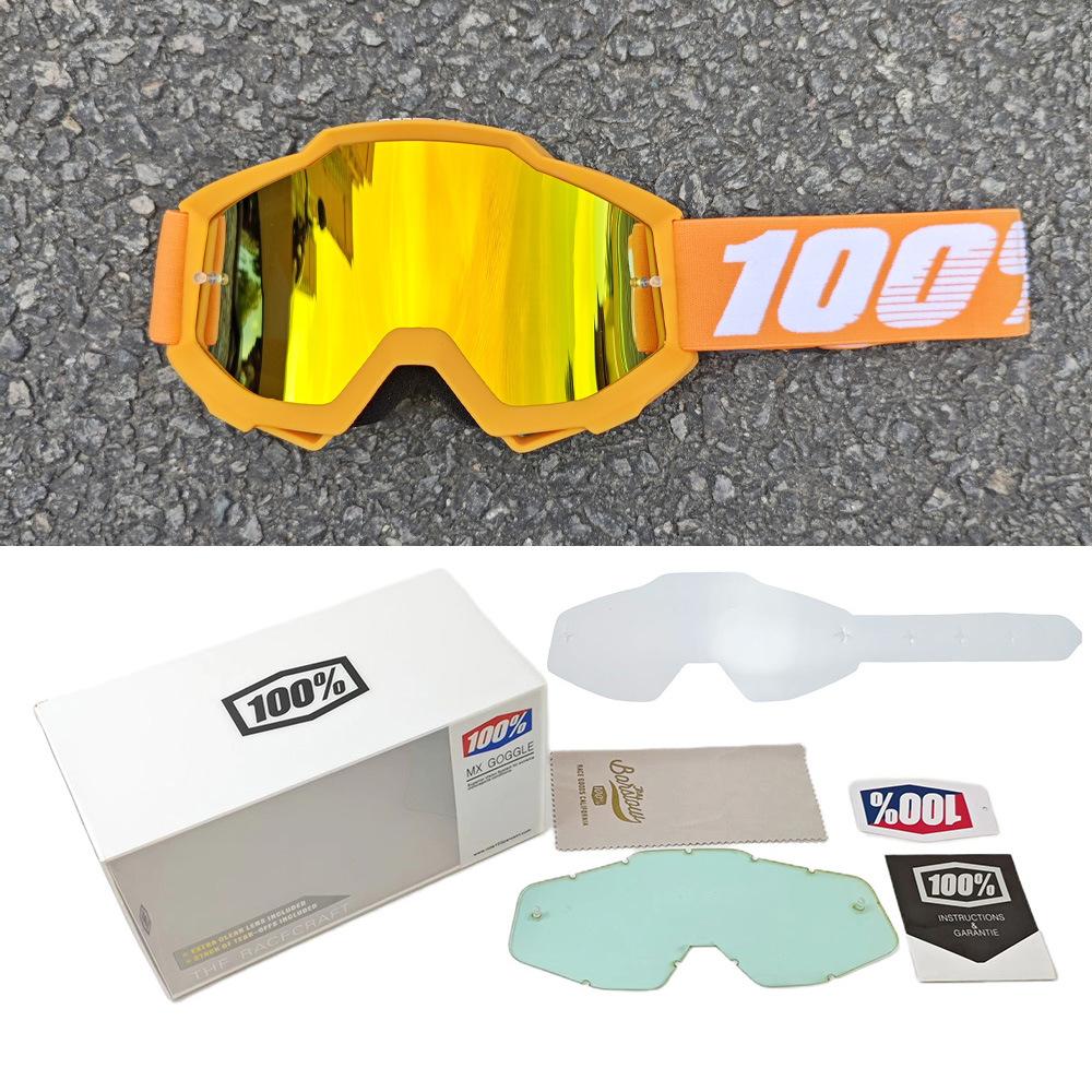 100%Off-road goggles set, 100% motorcycle glasses, downhill skiing motorcycle helmet goggles