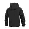 Men's Solid Color Outdoor Mountaineering Waterproof Windproof Fleece Jacket Outdoor Jacket
