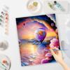 RUOPOTY Frame Paint By Numbers For Adults Abstract Seascape Balloon Flowers Beginner Kits Acrylic Paint On Canvas For Home Diy Gift