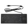 K 800 Keyboard with Touchpad Wired Ultra Thin Mini Compact Touch Keyboard with HUB Function