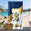 Ifk göteborg Personalisiertes Bedrucktes Strandtuch Fußballlogo Unterstützung Benutzerdefinierter Name Text Saugfähiges Handtuch für Sport Reisen Besonderes Geschenk