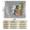 Cupheads & Mugmans Blanket Cartoon Super Soft Fluffy Plush Throw Blanket For Boy Girl Living Room Flannel Bedspread Bed Cover