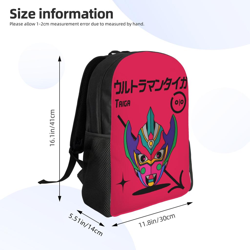 Ultramans Backpacks for Women Men Waterproof School College Taiga Bag Printing Bookbag