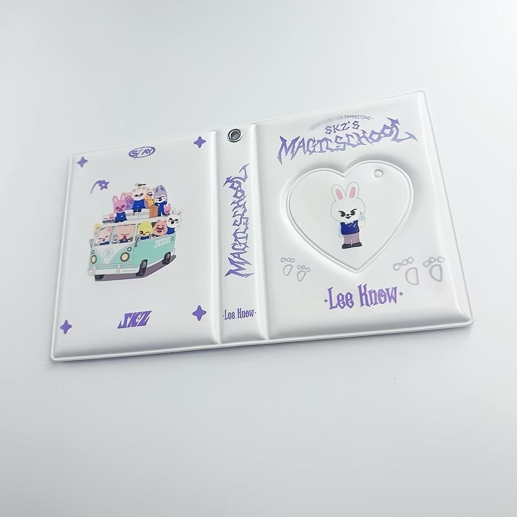 1pc STRAY KIDS Photo Card Storage Album, SKZ's MAGIC SCHOOL Themed Stylish Photo Album, PU Collectible Binder for Fans