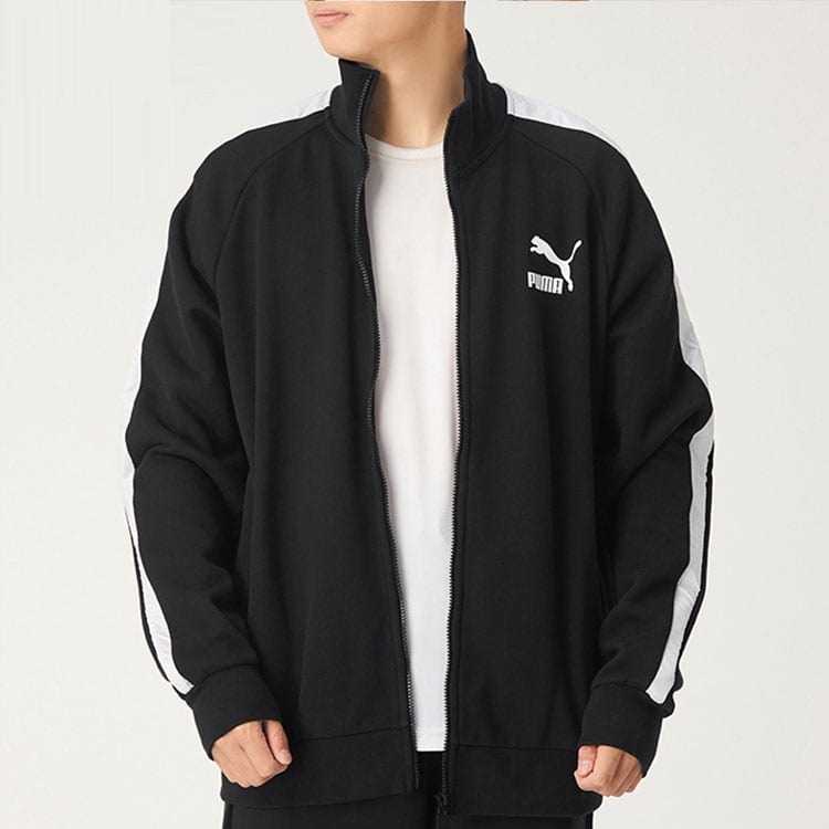 PUMA Jackets Men's Black Stand Collar Moderate Other 530268-01