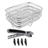 Kochrost Heißluftfritteuse Zubehör 19,5x13,5x9cm Rechteckiges Stapelbares Gestell Set Knusprige Textur Kochen Küche Kochen