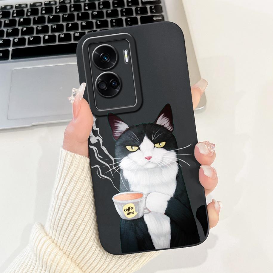 For Honor 90 Lite Case CRT-NX1 Shockproof Cover Popular Flower Soft Liquid Silicone Phone Case For Honor 90 Lite 2023 Funda 6.7"
