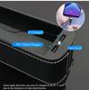 Left Side Car Seat Crevice Gap Storage Box Cup Holder 2 USB Colorful LED Light