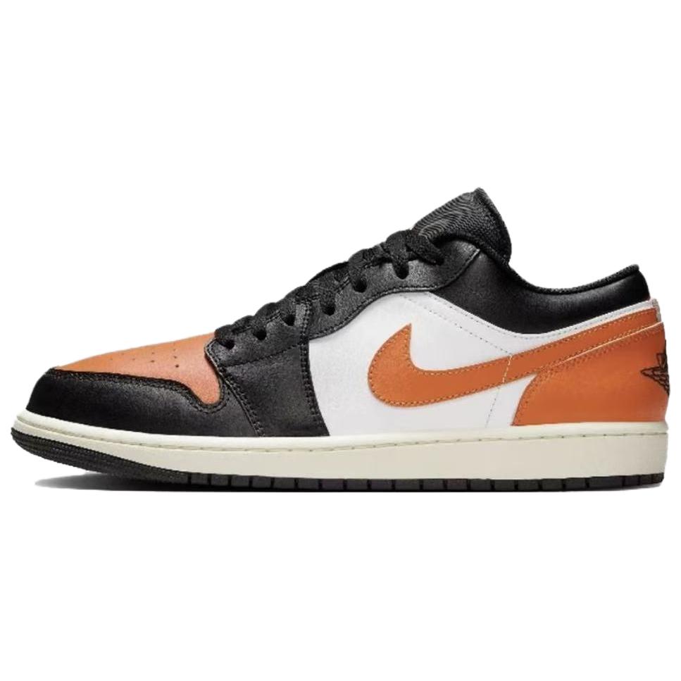 Jordan Air Jordan 1 Starry Sea Pearl Abrasion Resistant Low Top Vintage Basketball Shoes Unisex Gray Gold 553558-081(Team626-)