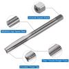 Uxcell Metric Hand Tap Set M8 X Thread High Speed Steel Hand Threading Tapping Tool Kit (2 Pieces), 1.25 Taper/Plug Tap,