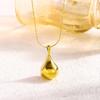 Elegant Water Drop Pendant Necklace - Versatile, Light Luxury Clavicle Chain for Women