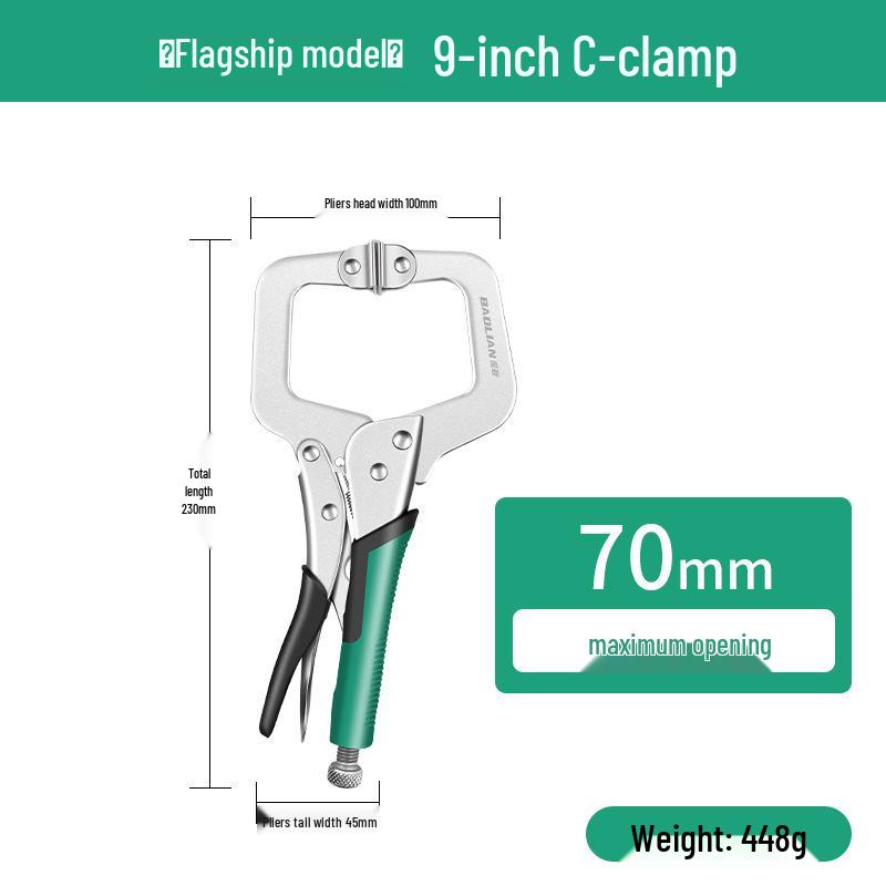 Baolian Heavy-Duty Multifunctional Wide-Mouth C-Type Pliers