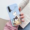Flowers Funda For Huawei Nova 5T Capa NOVA5T 5 T Phone Case Soft Silicone Cute Cat Bear Back Cover For Nova5 T Coque Bag Fashion