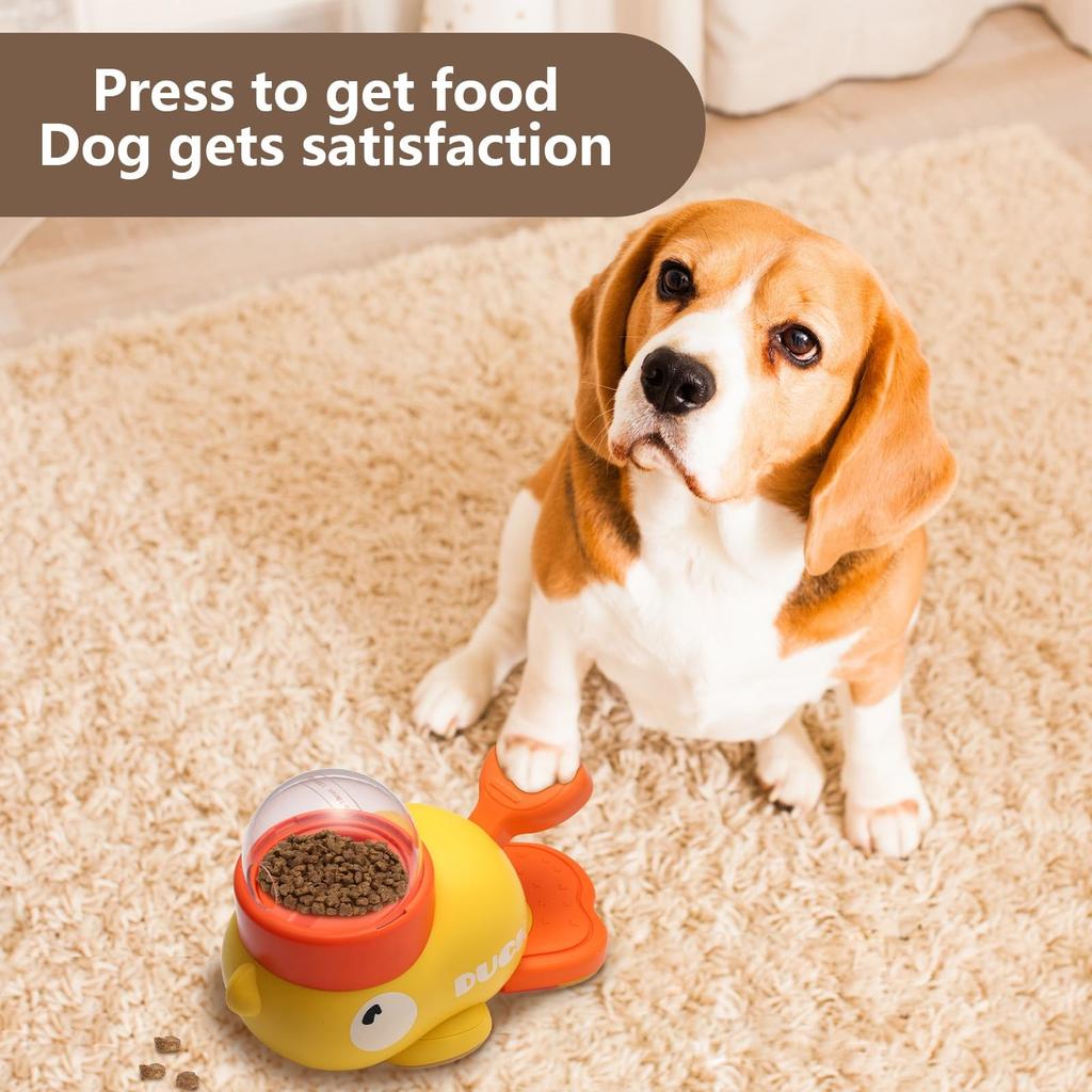 Pet Treat Dispenser Toy Dog Slow Puzzle Feeder Interactive Duck Treat Dispenser Automatic Feeder Toys for Dog Training Supplies
