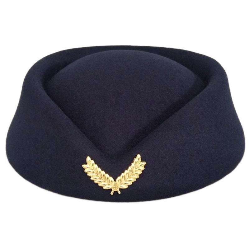 Kapelusz Stewardesy Stewardesa Hostessa Strój Cosplay Transmisja na żywo Występ sceniczny Nieruchomość budowlana