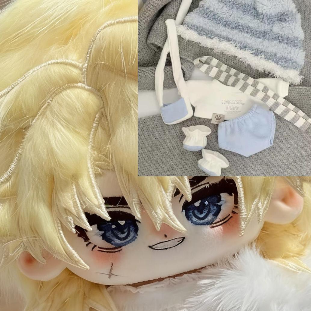 Gevuld 20cm Spel Genshin Impact Varka Pluche Aankleed Katoenen Pop Speelgoed Voor Kinderen Kawaii Cosplay Lichaam Cartoon Fans Collectie no Skeleton