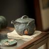Retro Japanese Style Pot Bronze Glaze Teapot Kung Fu Coarse Pottery Tea Making Device Tea Infuser Tea Kettle