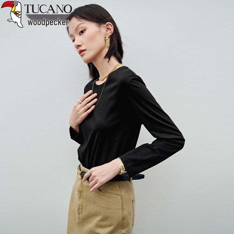 T-shirt long ample en pur coton pour femme