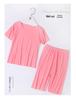 Kids' Summer Modal Pajama Set - Short Sleeve for Boys & Girls, Breathable Air Conditioning Wear.