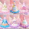 Creative Cartoon Pompom Birthday Hat for Selfies - For Adults & Babies