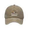 Embroidery Pattern Baseball Hat, Adjustable Back Buckle Retro Distressed Style Baseball Cap, Washed Cotton Fabric Outdoor Sunshade Cap