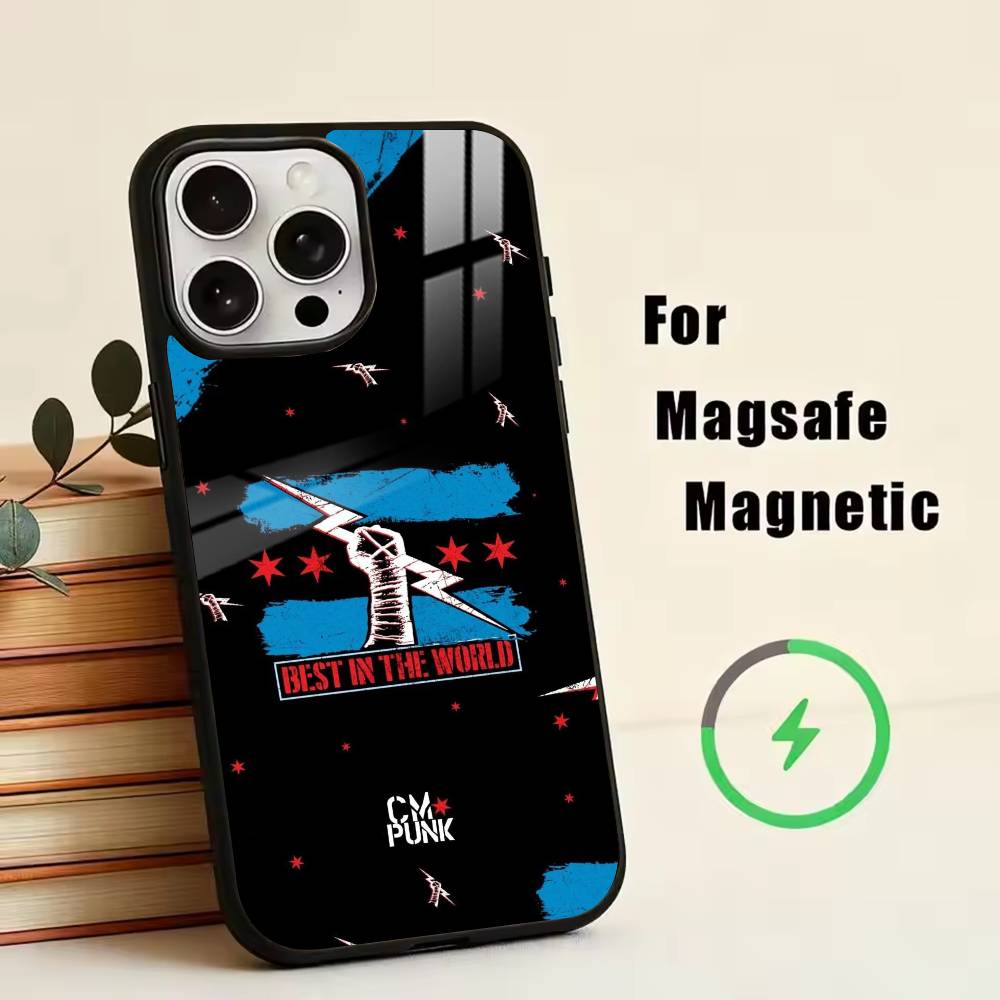CM P-Punk   Phone Case For iPhone17,16,15,14,13,12,11 Plus,Pro Magnetic For Magsafe Wireless Charging