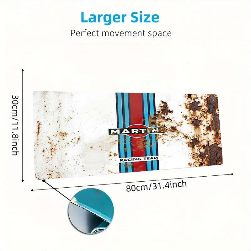 Martini Racing Large Size Mouse Pad Large Gaming Table Cushion Non-slip Laptop Tablet Big Mousepad XXL Mat Mini PC Playmat With Lock edge