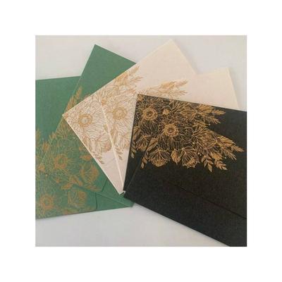 10Pcs Bronzing Envelopes, High-end Gift Packaging Envelopes, Wedding Invitations