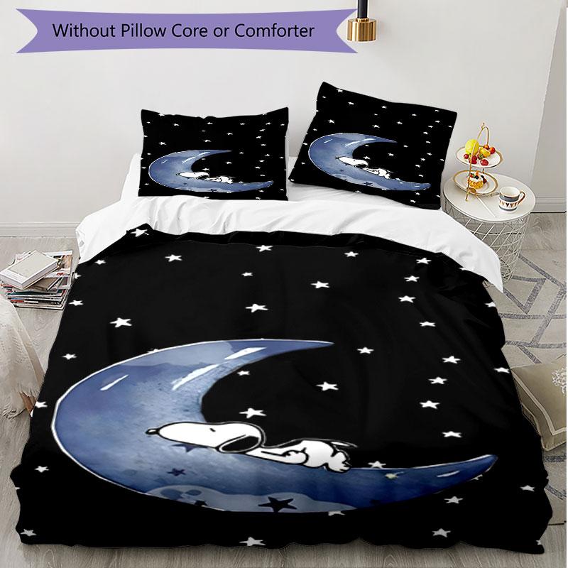 3pcs Duvet Cover Set (1*Duvet Cover + 2*Pillowcase, Without Core), Snoopy Print Soft All‑Season Bedding Set, Home Bedroom Decor Gift