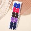 10Pcs/set Cute Solid Bows Baby Hair Clips Candy Color for Girls Princess Hairpins Barrettes Kids  Grosgrain Hair Accessories
