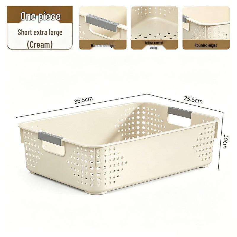 Thickened Plastic Desktop Storage Basket for Toys, Cosmetics, and Sundries