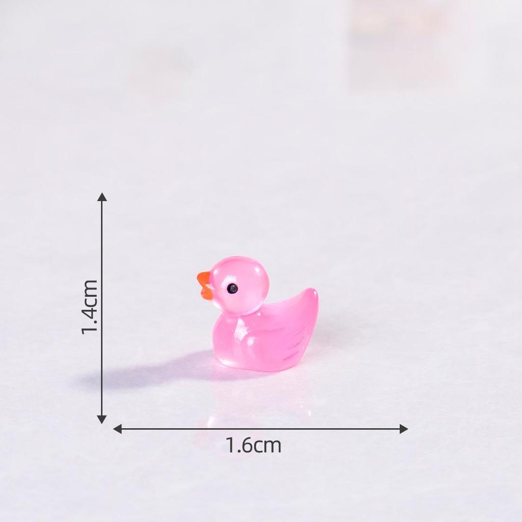 Pryskyřičná svítící kachna DIY komponenty pro šperky a vlasové doplňky