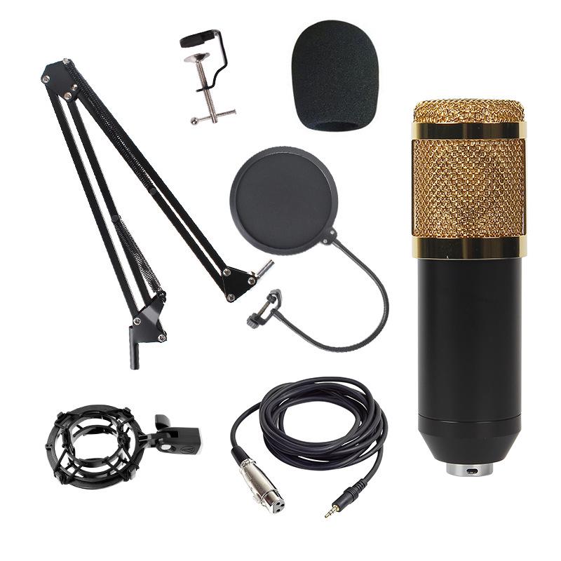 BM800 Condenser Microphone Set: Large Diaphragm, Streaming Stand, and Recording Equipment