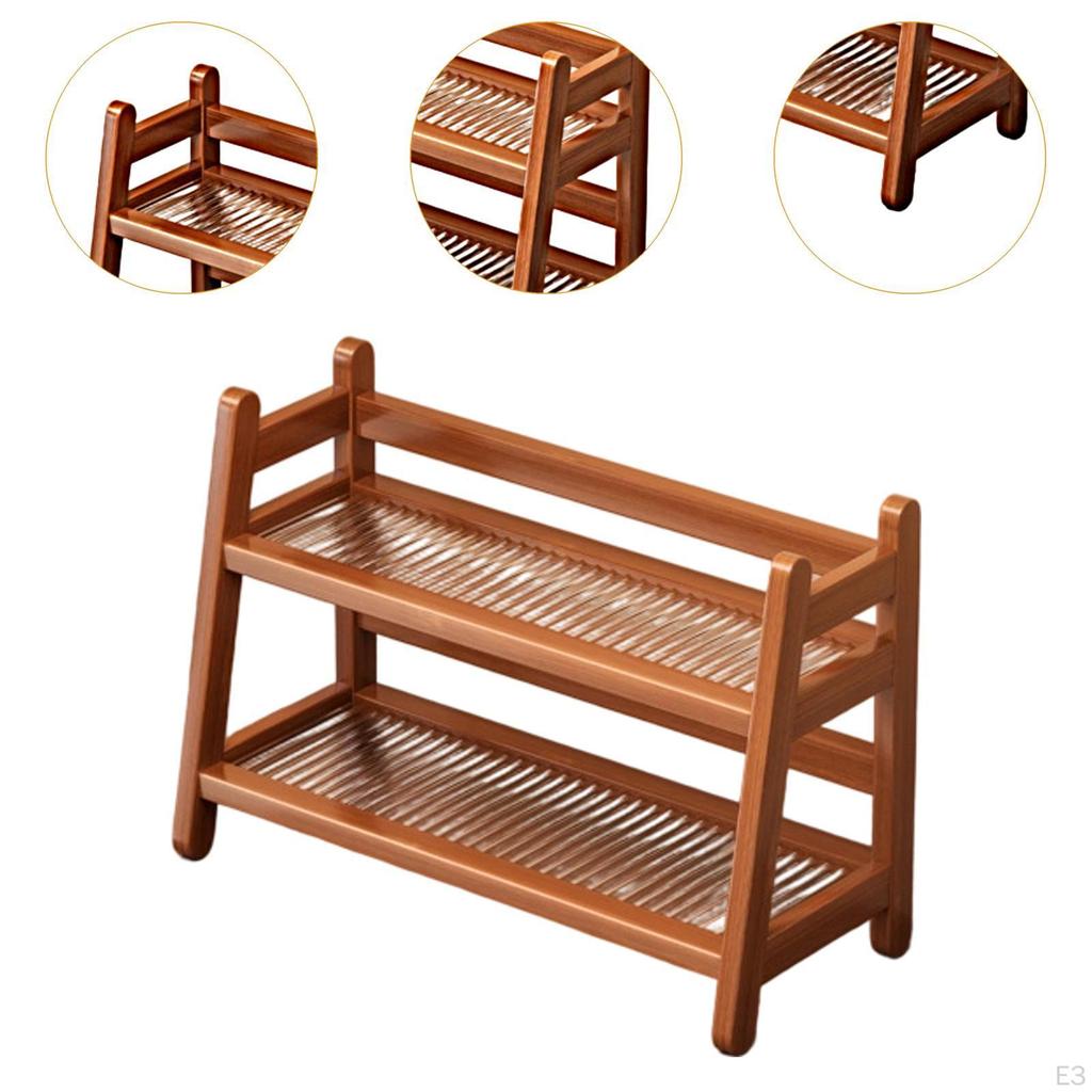 2-lagiges Wasserbecher-Ausstellungsregal Schreibtisch-Organizer Multifunktionaler Moderner Kaffeetassenhalter für Büro