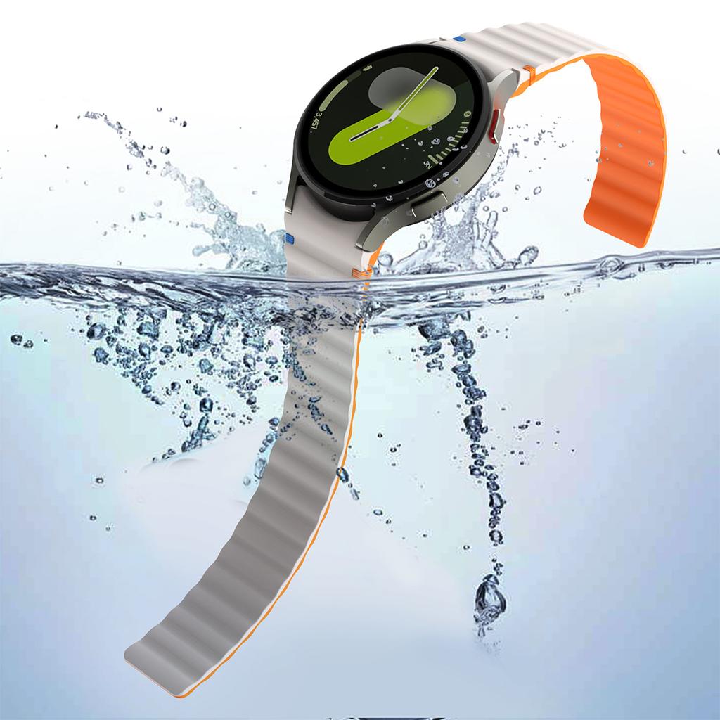 No Gaps Silicone Magnetic Band for Samsung Galaxy Watch 7/FE/6/5/4/Classic 40mm 44mm 5Pro Sport Bracelet for Galaxy Watch 6 4 Classic 43/47mm