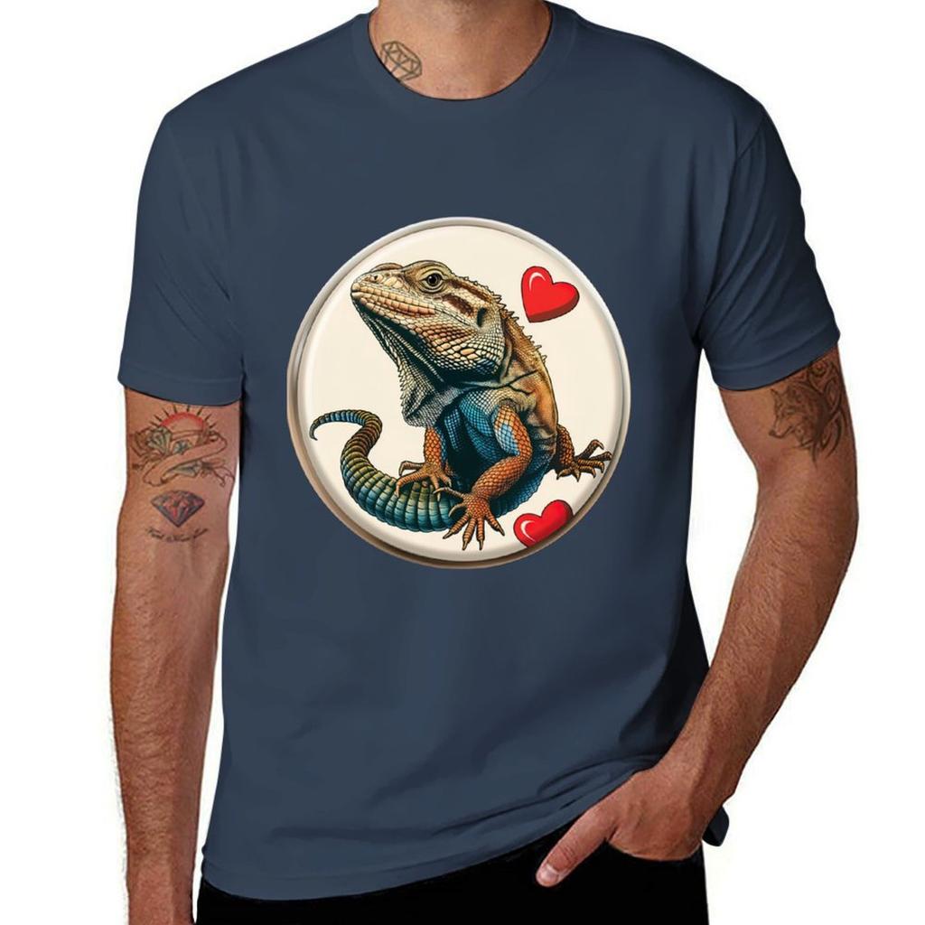 Iguana Love Tshirt Nonshrink Basic Cotton Tshirt
