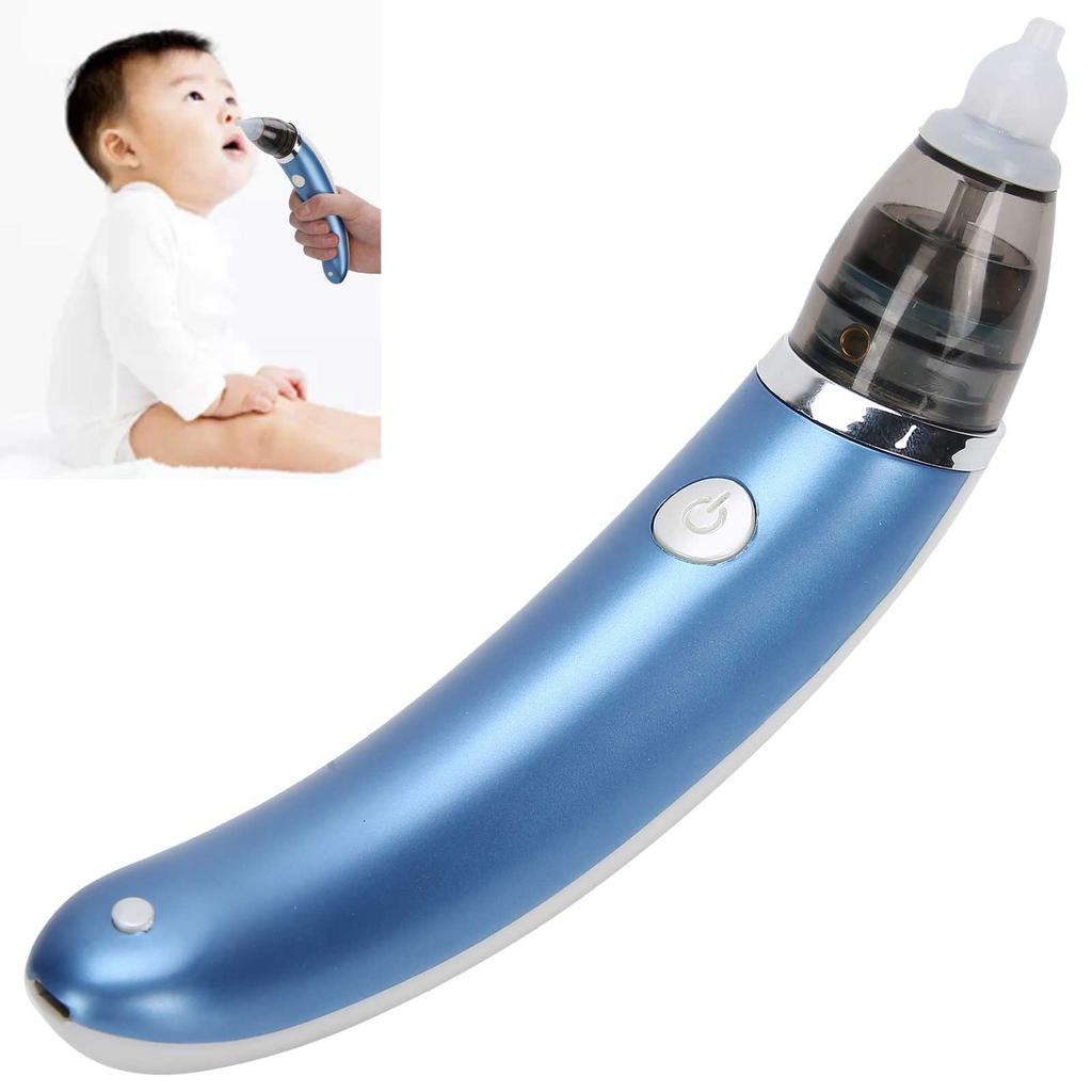 Electric Baby Nasal Aspirator Nose Cleaner Infant Nasal Mucus Snot Suction DeviceBlue