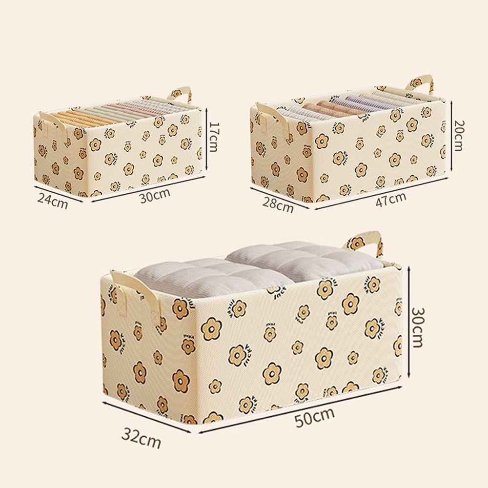 Cesta de Armazenamento de Tecido Espesso com Estrutura de Aço Organizador de Guarda-Roupa Caixa de Armazenamento de Roupas Suéter