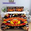 Manchester United F Custom Name Pattern Bedding,Quilt Set Quilt Cover Pillowcase Home Birthday Gift(1 * duvet cover + 2 * pillowcase, without core)