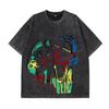 Hirsionsan Y2k Quality Oversized Washed T Shirt Women Men Vintage Print T-shirts Streetwear Wash Tee Girl Luxury Brand Tops