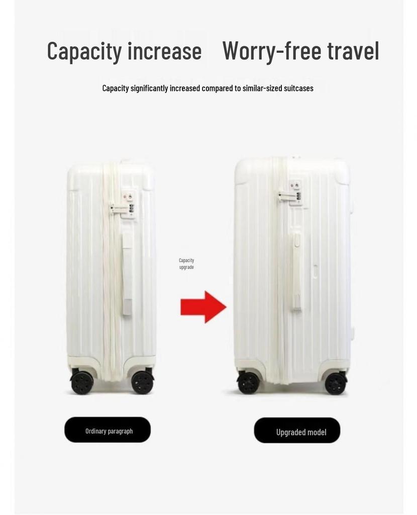 Durable, Extra-Large Rolling Suitcase with Combination Lock – Unisex Travel Luggage