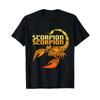 Goldenes Retro Skorpion T-Shirt schwarz vintage gewaschen weich Unisex Streetwear Mode Vielseitiges Oberteil für den Alltag Leicht