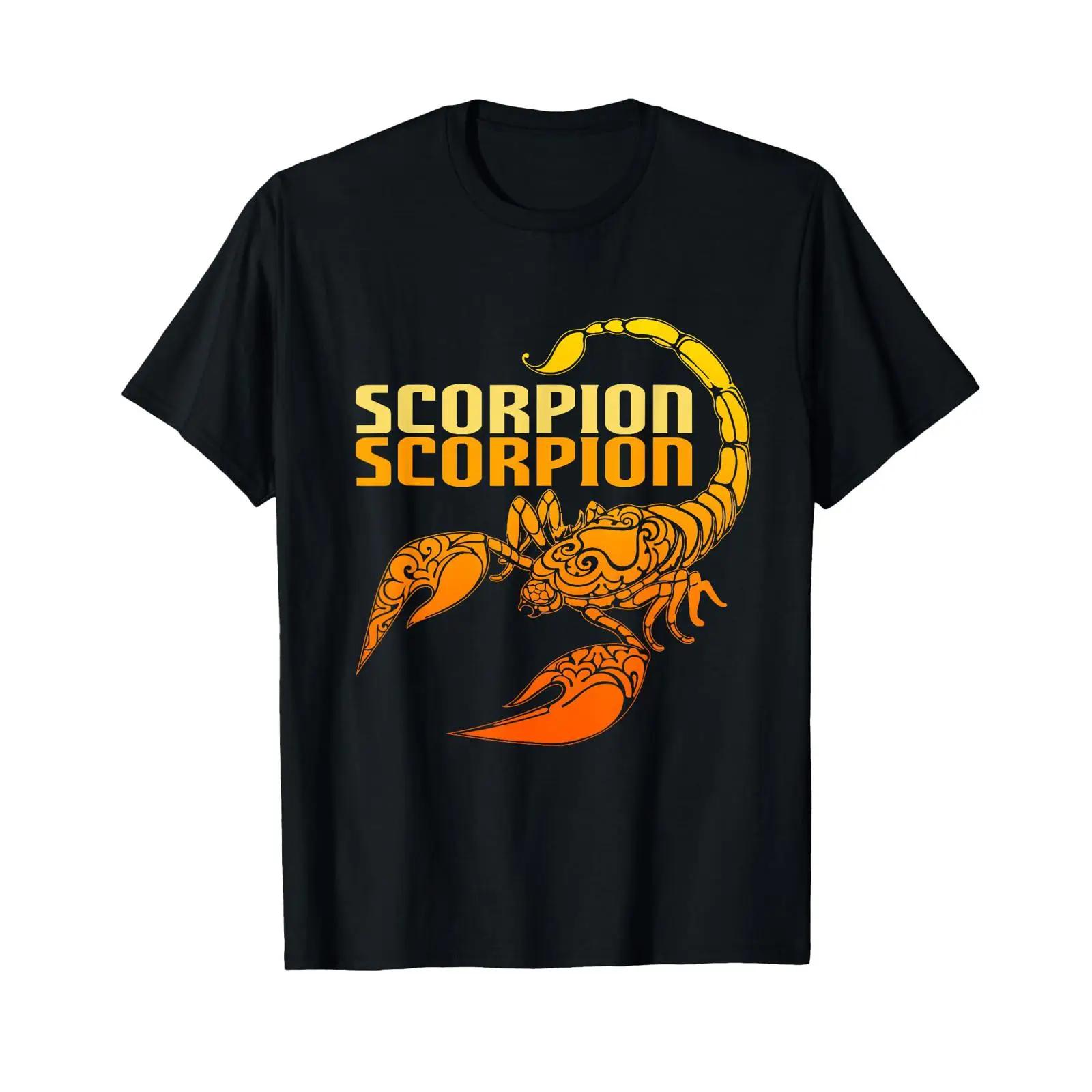

Golden Retro Scorpion T Shirt black vintage Washed Soft Unisex streetwear fashion Versatile Top For Everyday Wear Slightly 5XL різнокольоровий